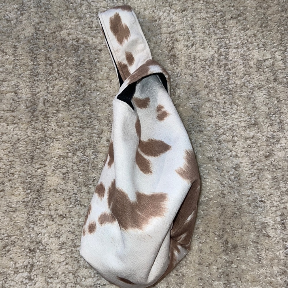 Brand new!! Brown cow suede Yaito knot bag